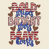 Bold Stripes Bright Stars Brave Hearts Premium Tee | Teevron