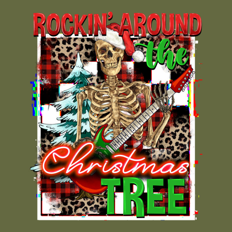 Rockin' Around The Christmas Tree Skeleton Long Sleeve Tee by NancyCooperArtShop | Teevron