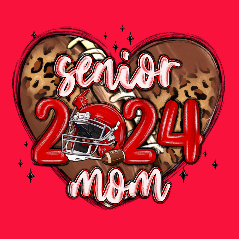 Senior 2024 Mom Football Classic Tee by MaliasSmallBusiness | Teevron