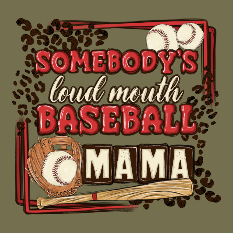 Somebody's Loud Mouth Baseball Mama Vintage Hoodie by MaliasSmallBusiness | Teevron