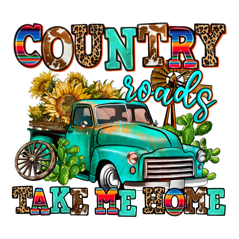 Country Roads Take Me Home Ladies Tee by AdoDesignShop | Teevron