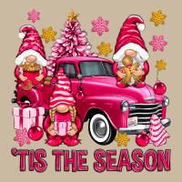 Tis' The Season Pink Christmas Gnomes Truck Long Sleeve Tee | Teevron