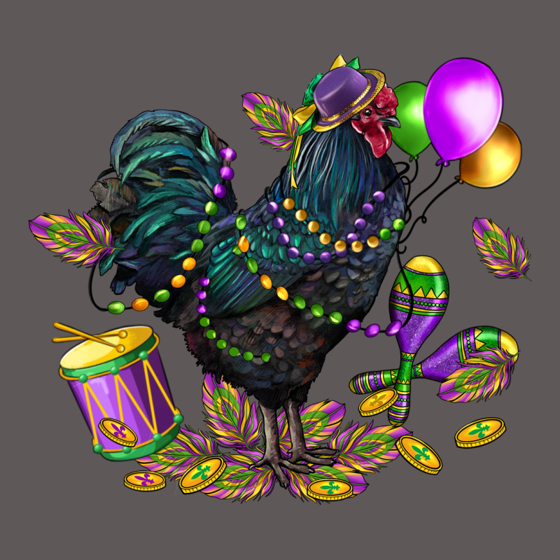 Mardi Gras Chicken Premium Hoodie by CowGirlArtShop | Teevron