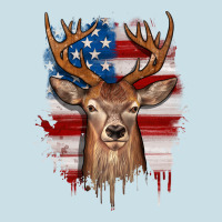 Deer American Flag Ladies Tee | Teevron