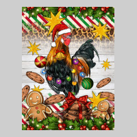 Christmas Rooster Premium Tee | Teevron