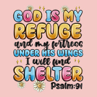 God Is My Refuge And My Fortress Under His Wings Urban Heavy Tee | Teevron