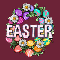 Easter With Eggs And Daisy Long Sleeve Tee | Teevron