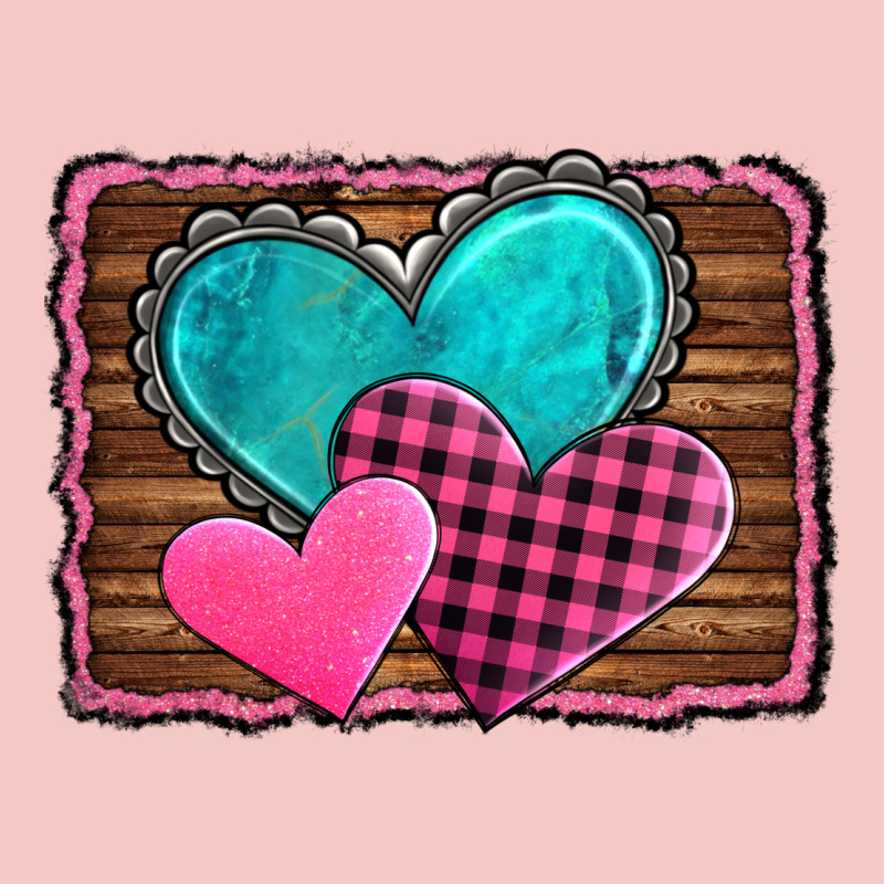 Valentine's Day Hearts Turquoise Heart Urban Heavy Tee by AdoDesignShop | Teevron