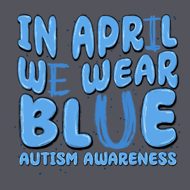 In April We Wear Blue Autism Awareness Vintage Hoodie by MaliasSmallBusiness | Teevron