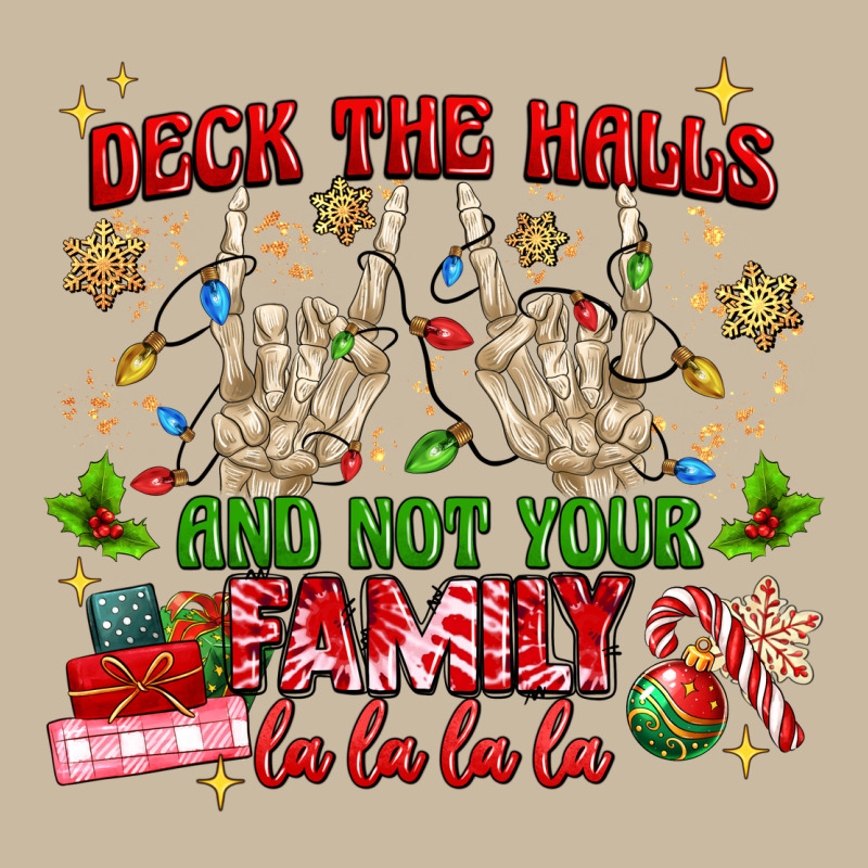 Deck The Halls And Not Your Family Long Sleeve Tee by MaliasSmallBusiness | Teevron