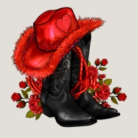 Valentines Day Cowboy Boots Red  And Roses Heavy Core Tee | Teevron