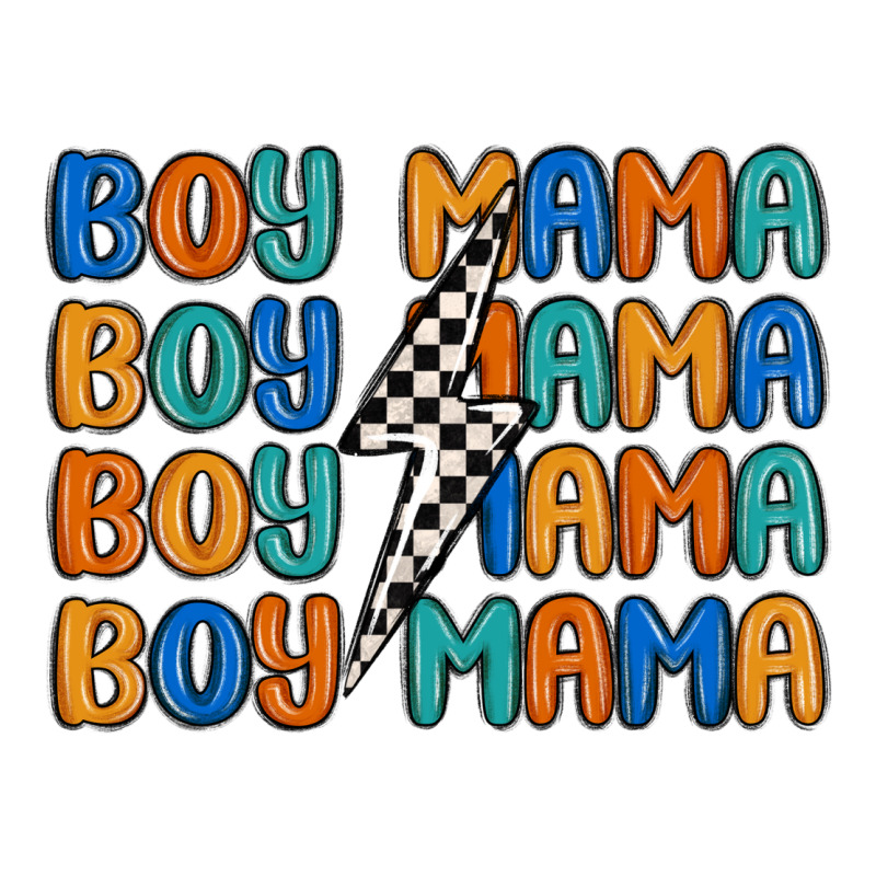 Boy Mama Lightning Bolt Classic Tee by MaliasSmallBusiness | Teevron