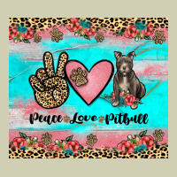 Peace Love Pitbull Heavy Core Tee | Teevron