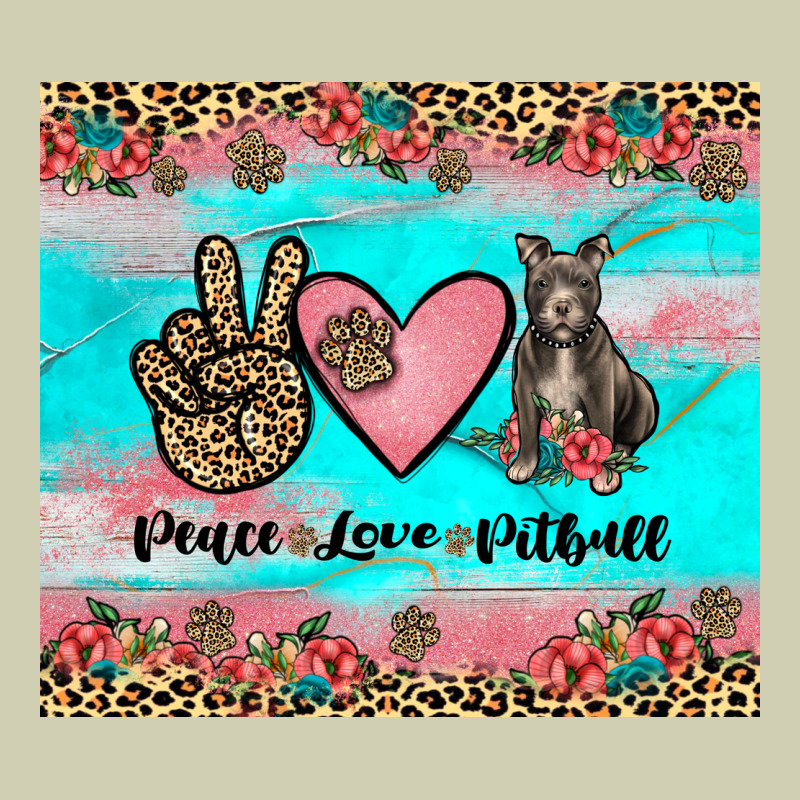 Peace Love Pitbull Heavy Core Tee by JahusDesignShop | Teevron