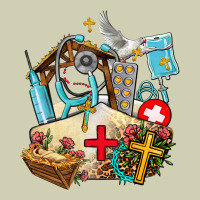 Nurse  Cross And Jesus Heavy Core Tee | Teevron