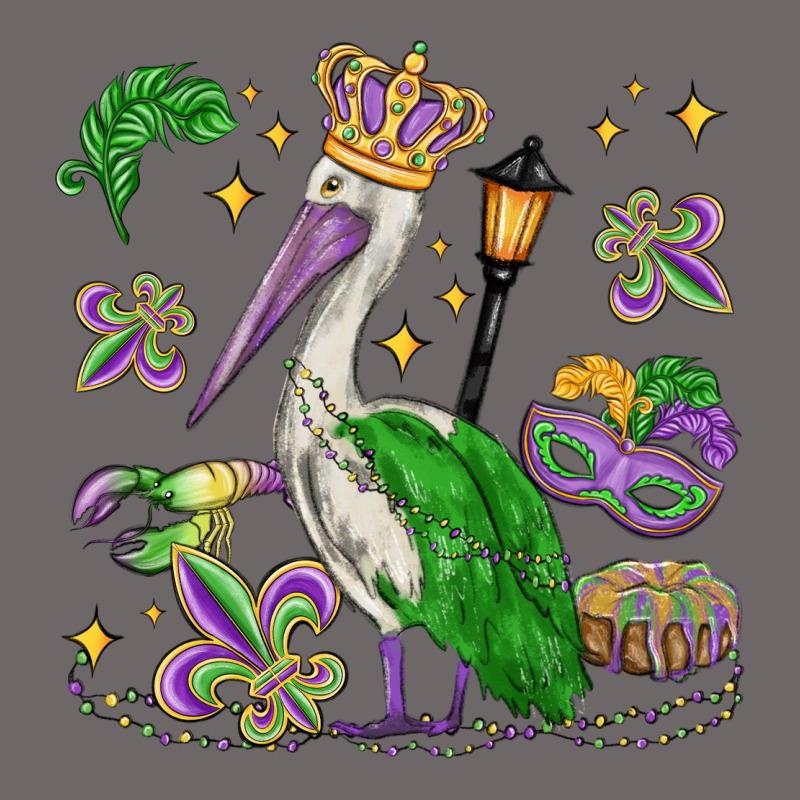 Mardi Gras Pelican Classic Tee by MaliasSmallBusiness | Teevron