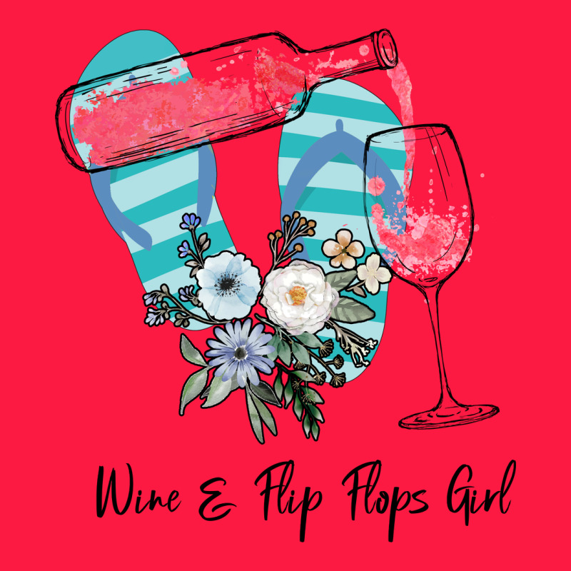 Wine Flip Flops Girl Zipper Hoodie by Bettercallsaul | Teevron