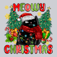 Meowy Christmas Black Cat Heavyweight Sweatshirt | Teevron