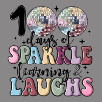 100 Days Of Sparkle Learning And Laugh Faux Sequin Vintage Tee | Teevron
