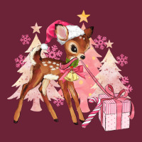 Reindeer Pink Christmas Long Sleeve Tee | Teevron