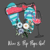 Wine Flip Flops Girl Zipper Hoodie | Teevron