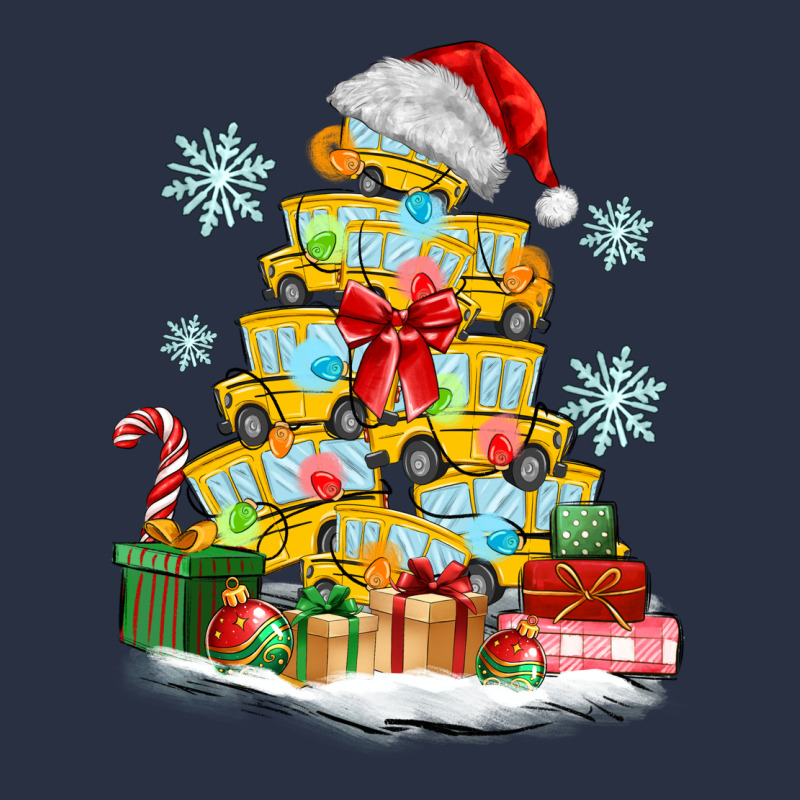 Christmas Tree With School Bus Heavyweight Sweatshirt by MaliasSmallBusiness | Teevron