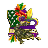 louisiana map american flag mardi gras | Teevron