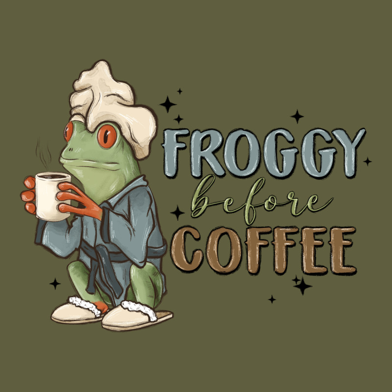 Froggy Before Coffee Vintage Tee by MaliasSmallBusiness | Teevron