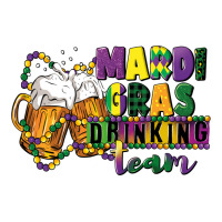 mardi gras drinking team 12 inches 300 dpi | Teevron