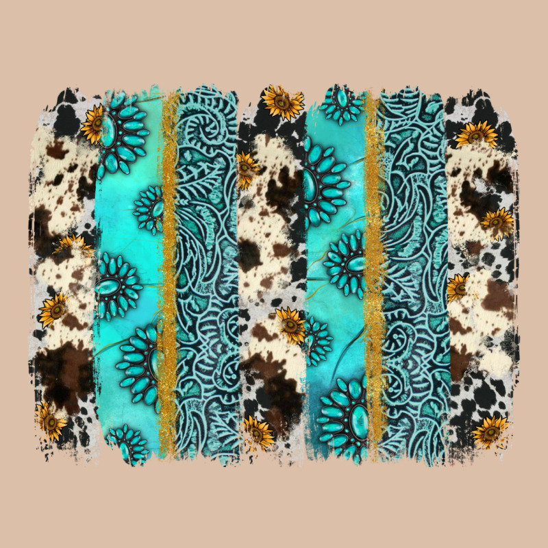 Gemstone Sunflower Cowhide Brushstroke Urban Heavy Tee by AdoDesignShop | Teevron