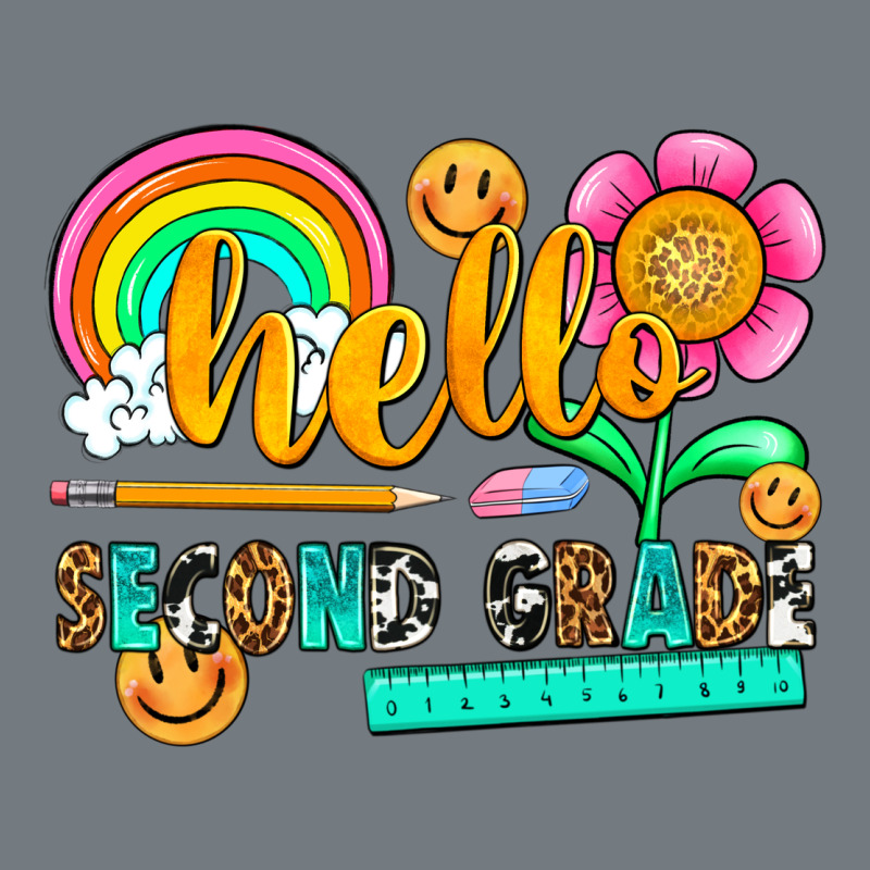 Hello Second Grade Heavyweight Sweatshirt by NancyCooperArtShop | Teevron