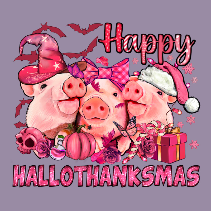 Happy Hallothanksmas Pigs Pink Classic Tee by NancyCooperArtShop | Teevron