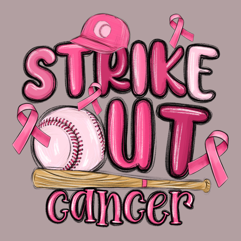 Strike Out Cancer Baseball Vintage Hoodie by MaliasSmallBusiness | Teevron