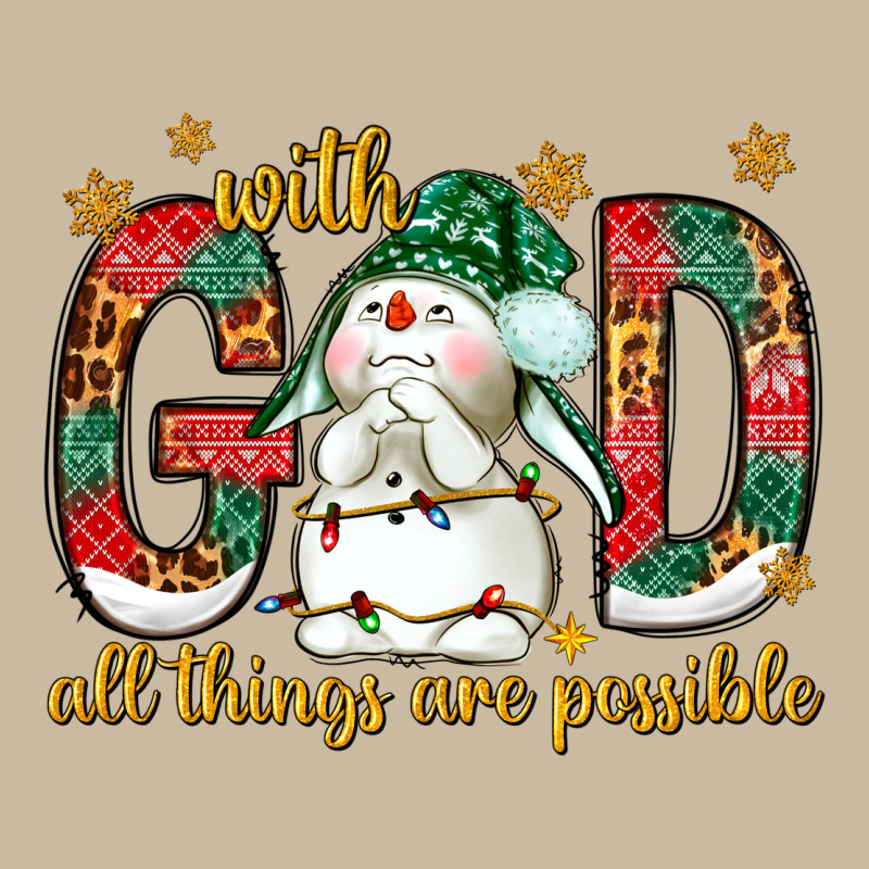 With God All Things Are Possible With Snowman Long Sleeve Tee by NancyCooperArtShop | Teevron