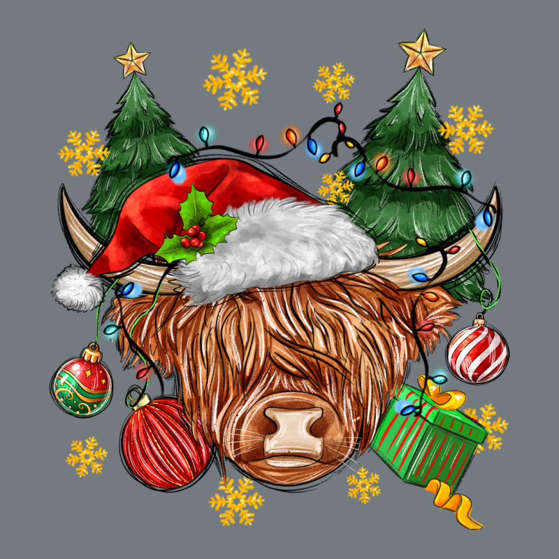 Christmas Highland Cow Heavyweight Sweatshirt by MaliasSmallBusiness | Teevron