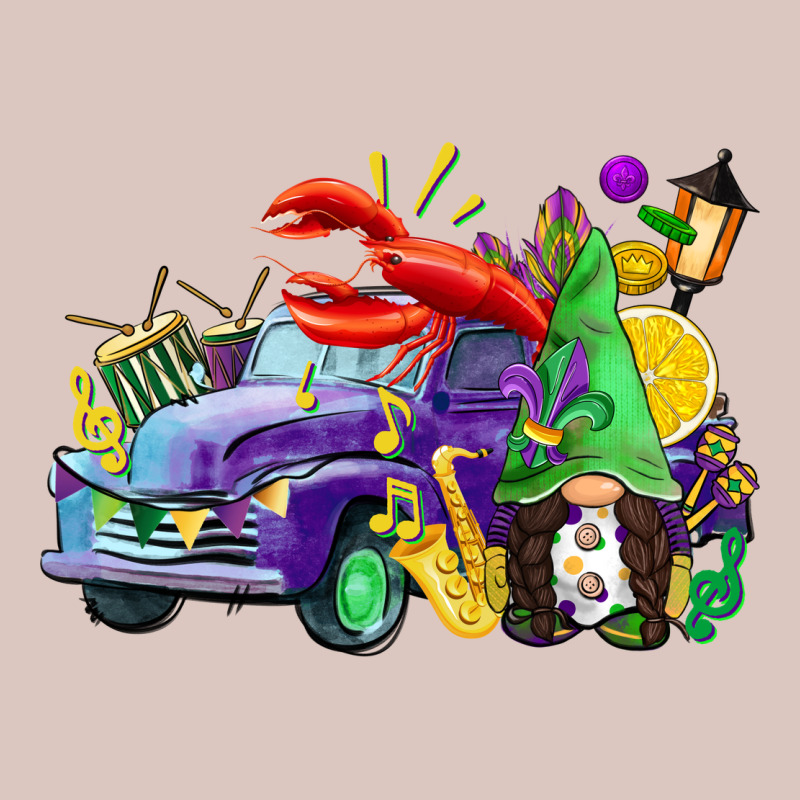 Mardi Gras Gnome On The Truck Premium Hoodie by CowGirlArtShop | Teevron