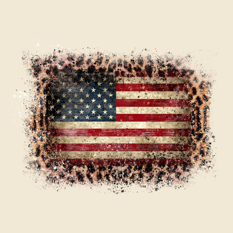 Old Leopard American Flag Frame Premium Tee by Bettercallsaul | Teevron