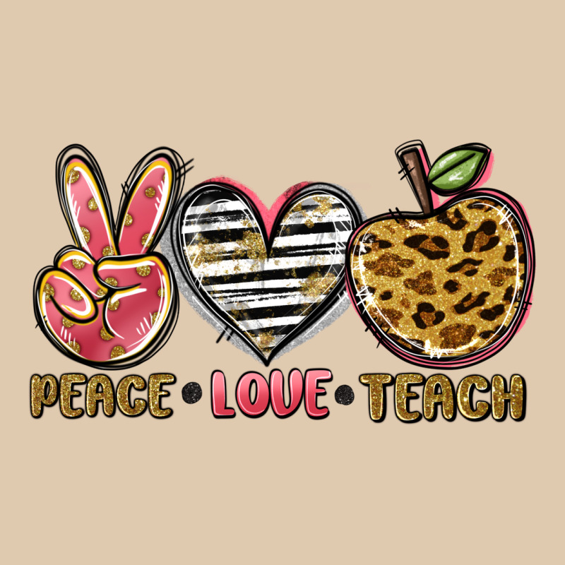 Peace Love Teach Heavyweight Sweatshirt by NancyCooperArtShop | Teevron