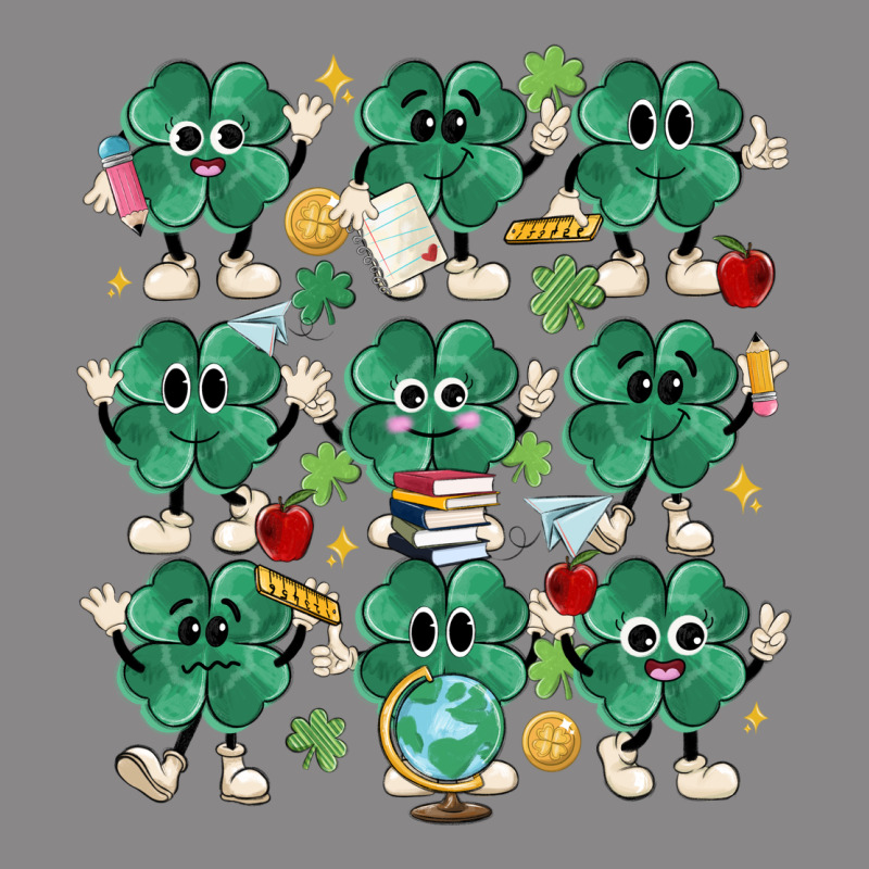 Teacher St Patrick Day Clovers Vintage Tee by MaliasSmallBusiness | Teevron