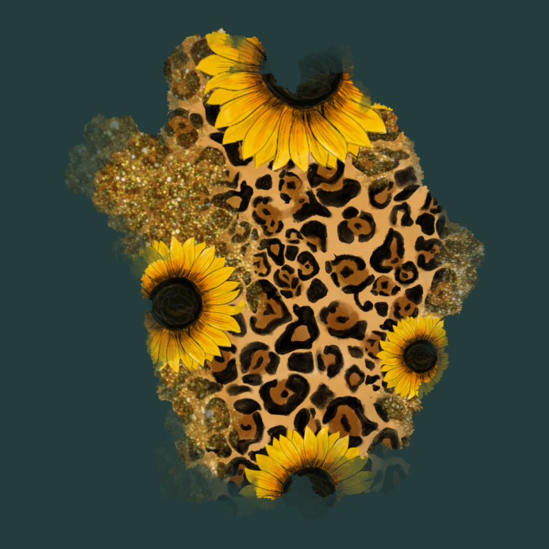 Glitter Sunflowers Leopard Patch Classic Tee by RanaPortraitStore | Teevron