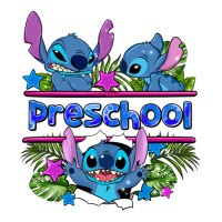 preview flower stitch blue preschool | Teevron