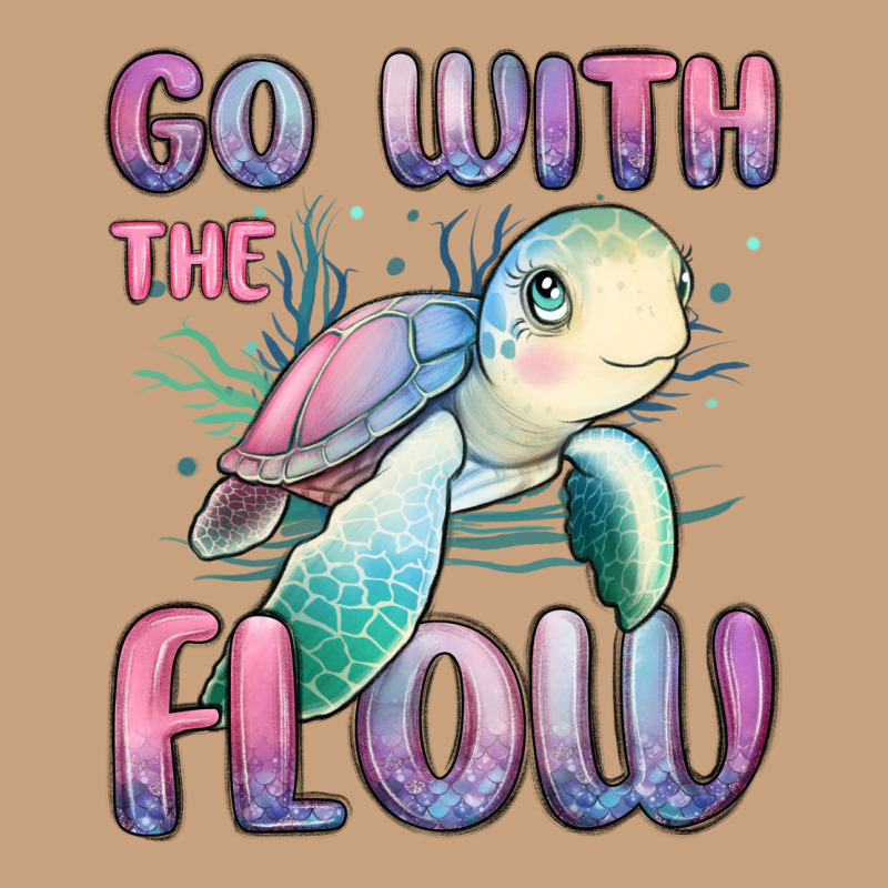 Go With Flow Turtle Vintage Tee by MaliasSmallBusiness | Teevron