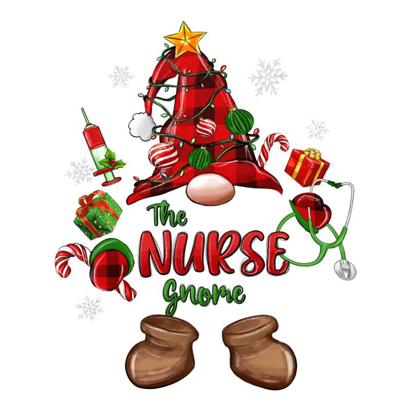 The Nurse Gnome Christmas Long Sleeve Tee by MaliasSmallBusiness | Teevron