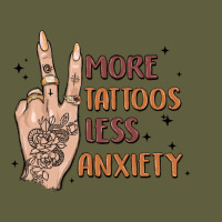 More Tattoos Less Anxiety Vintage Tee | Teevron