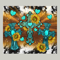 Western Crosses And Sunflowers Heavyweight Hoodie | Teevron