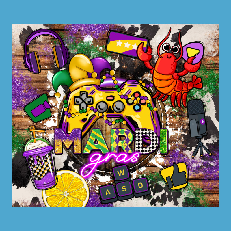 Mardi Gras Gamer Premium Hoodie by CowGirlArtShop | Teevron