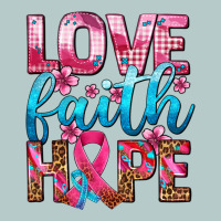Love Faith Hope With Cancer Ribbon  Ado Heavy Core Tee | Teevron