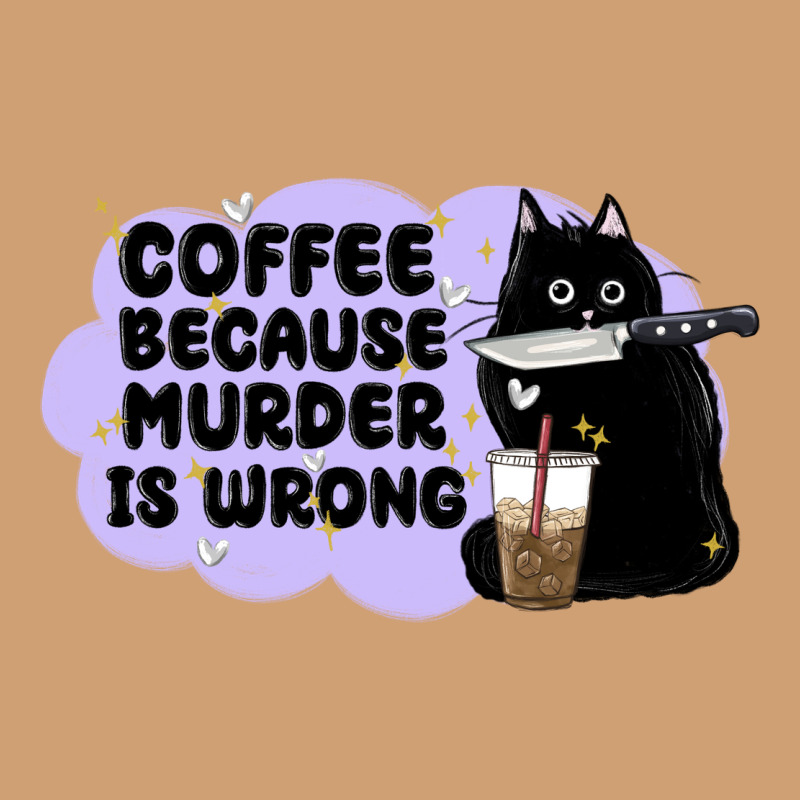 Coffee Because Murder Is Wrong Vintage Tee by MaliasSmallBusiness | Teevron