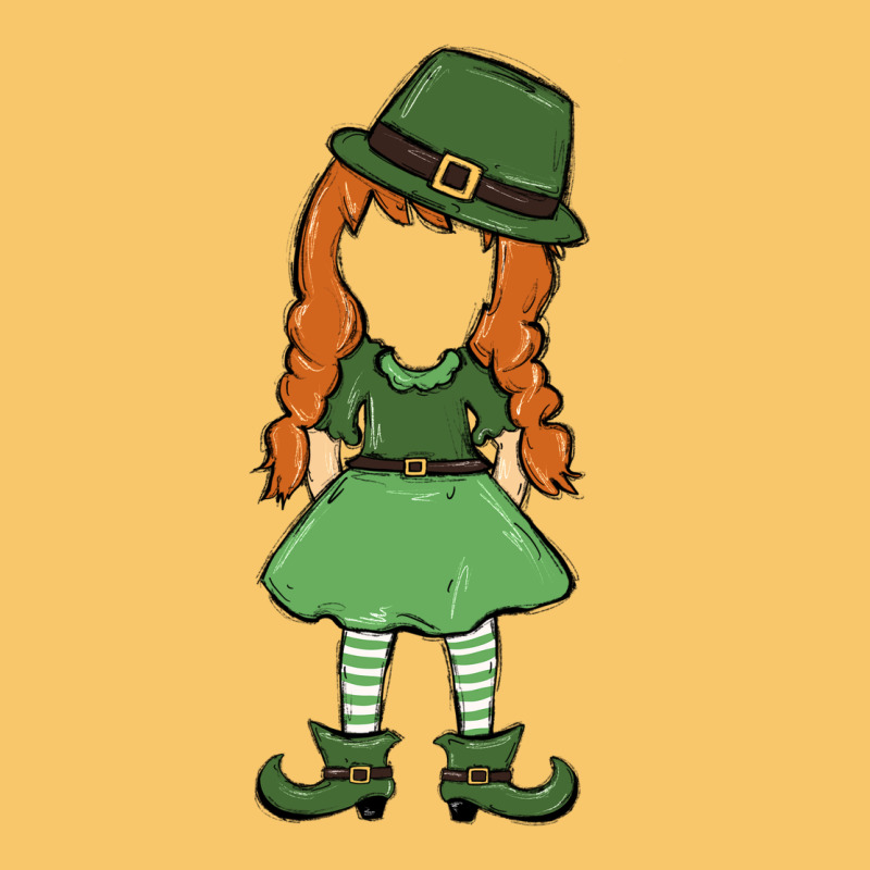 Leprechaun Girl Faceless Vintage Hoodie by MaliasSmallBusiness | Teevron