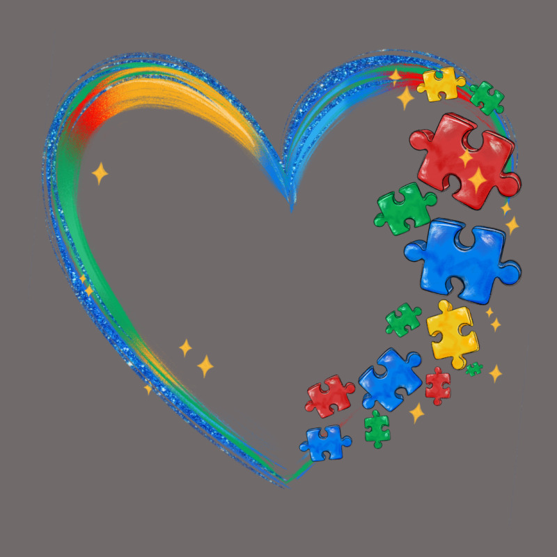 Autism Heart Urban Heavy Tee by MaliasSmallBusiness | Teevron